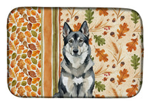 Load image into Gallery viewer, Norwegian Elkhound Heirloom Fall Dish Drying Mat