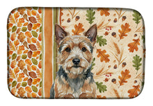 Load image into Gallery viewer, Norwich Terrier Heirloom Fall Dish Drying Mat