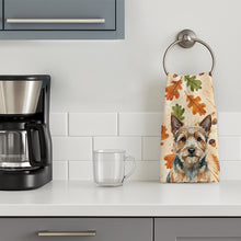 Load image into Gallery viewer, Norwich Terrier Heirloom Fall Kitchen Towel