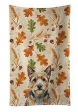 Load image into Gallery viewer, Norwich Terrier Heirloom Fall Kitchen Towel