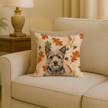 Load image into Gallery viewer, Norwich Terrier Heirloom Fall Throw Pillow