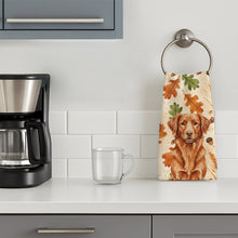 Load image into Gallery viewer, Copper Nova Scotia Duck Tolling Retriever Heirloom Fall Kitchen Towel