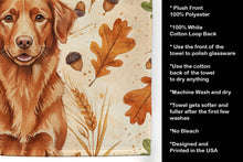 Load image into Gallery viewer, Copper Nova Scotia Duck Tolling Retriever Heirloom Fall Kitchen Towel