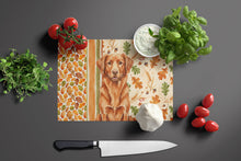 Load image into Gallery viewer, Copper Nova Scotia Duck Tolling Retriever Heirloom Fall Glass Cutting Board