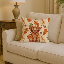Load image into Gallery viewer, Copper Nova Scotia Duck Tolling Retriever Heirloom Fall Throw Pillow
