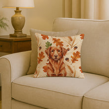 Load image into Gallery viewer, Copper Nova Scotia Duck Tolling Retriever Heirloom Fall Throw Pillow