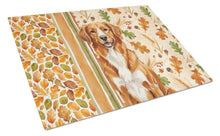 Load image into Gallery viewer, Orange Nova Scotia Duck Tolling Retriever Heirloom Fall Glass Cutting Board