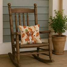 Load image into Gallery viewer, Orange Nova Scotia Duck Tolling Retriever Heirloom Fall Throw Pillow