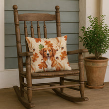 Load image into Gallery viewer, Orange Nova Scotia Duck Tolling Retriever Heirloom Fall Throw Pillow