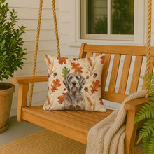 Load image into Gallery viewer, Grizzle and Tan Otterhound Heirloom Fall Throw Pillow