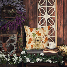 Load image into Gallery viewer, Wheaten and Tan Otterhound Heirloom Fall Throw Pillow