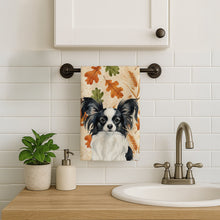 Load image into Gallery viewer, Black and White Papillon Heirloom Fall Kitchen Towel