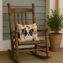 Load image into Gallery viewer, Black and White Papillon Heirloom Fall Throw Pillow