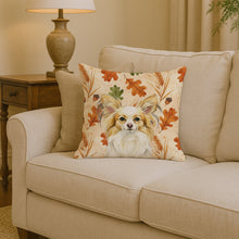 Load image into Gallery viewer, Lemon and White Papillon Heirloom Fall Throw Pillow