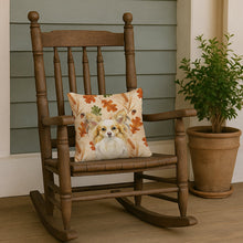 Load image into Gallery viewer, Lemon and White Papillon Heirloom Fall Throw Pillow