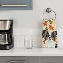 Load image into Gallery viewer, Tricolor Papillon Heirloom Fall Kitchen Towel