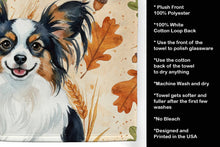 Load image into Gallery viewer, Tricolor Papillon Heirloom Fall Kitchen Towel