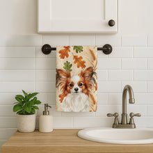 Load image into Gallery viewer, White with Red Papillon Heirloom Fall Kitchen Towel