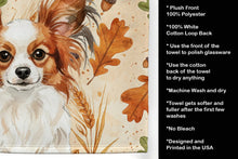 Load image into Gallery viewer, White with Red Papillon Heirloom Fall Kitchen Towel