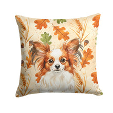 Load image into Gallery viewer, White with Red Papillon Heirloom Fall Throw Pillow
