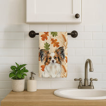 Load image into Gallery viewer, White with Sable Papillon Heirloom Fall Kitchen Towel