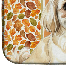 Load image into Gallery viewer, Cream Pekingese Heirloom Fall Dish Drying Mat