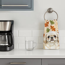 Load image into Gallery viewer, Cream Pekingese Heirloom Fall Kitchen Towel