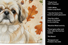 Load image into Gallery viewer, Fawn Pekingese Heirloom Fall Kitchen Towel