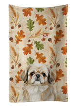 Load image into Gallery viewer, Fawn Pekingese Heirloom Fall Kitchen Towel