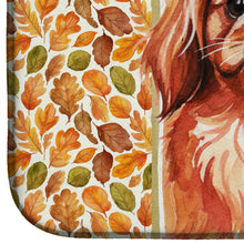 Load image into Gallery viewer, Red Pekingese Heirloom Fall Dish Drying Mat