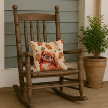 Load image into Gallery viewer, Red Pekingese Heirloom Fall Throw Pillow