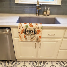 Load image into Gallery viewer, Sable Pekingese Heirloom Fall Kitchen Towel