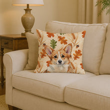 Load image into Gallery viewer, Corgi Heirloom Fall Throw Pillow