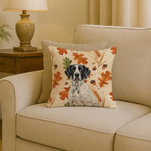 Load image into Gallery viewer, Black and White Pointer Heirloom Fall Throw Pillow