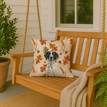 Load image into Gallery viewer, Black and White Pointer Heirloom Fall Throw Pillow