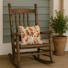 Load image into Gallery viewer, Orange and White Pointer Heirloom Fall Throw Pillow