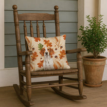 Load image into Gallery viewer, Orange and White Pointer Heirloom Fall Throw Pillow
