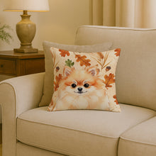 Load image into Gallery viewer, Pomeranian Heirloom Fall Throw Pillow