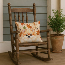 Load image into Gallery viewer, Pomeranian Heirloom Fall Throw Pillow