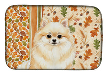 Load image into Gallery viewer, Cream Pomeranian Heirloom Fall Dish Drying Mat
