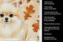Load image into Gallery viewer, Cream Pomeranian Heirloom Fall Kitchen Towel