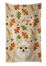 Load image into Gallery viewer, Cream Pomeranian Heirloom Fall Kitchen Towel