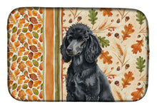 Load image into Gallery viewer, Standard Black Poodle Heirloom Fall Dish Drying Mat
