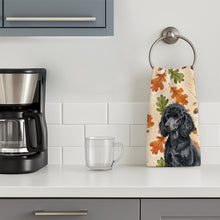 Load image into Gallery viewer, Standard Black Poodle Heirloom Fall Kitchen Towel