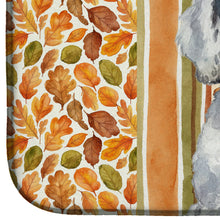 Load image into Gallery viewer, Standard Silver Poodle Heirloom Fall Dish Drying Mat