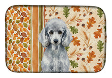 Load image into Gallery viewer, Standard Silver Poodle Heirloom Fall Dish Drying Mat