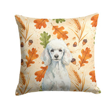 Load image into Gallery viewer, Standard White Poodle Heirloom Fall Throw Pillow