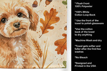 Load image into Gallery viewer, Toy Apricot Poodle Heirloom Fall Kitchen Towel
