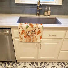 Load image into Gallery viewer, Toy Apricot Poodle Heirloom Fall Kitchen Towel
