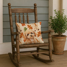Load image into Gallery viewer, Toy Apricot Poodle Heirloom Fall Throw Pillow